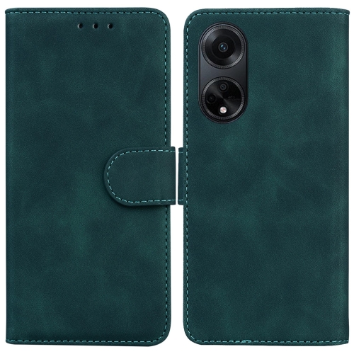 

For OPPO A98 5G / F23 5G India Skin Feel Pure Color Flip Leather Phone Case(Green)