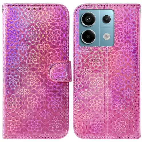 

For Xiaomi Redmi Note 13 Pro 5G Colorful Magnetic Buckle Leather Phone Case(Pink)