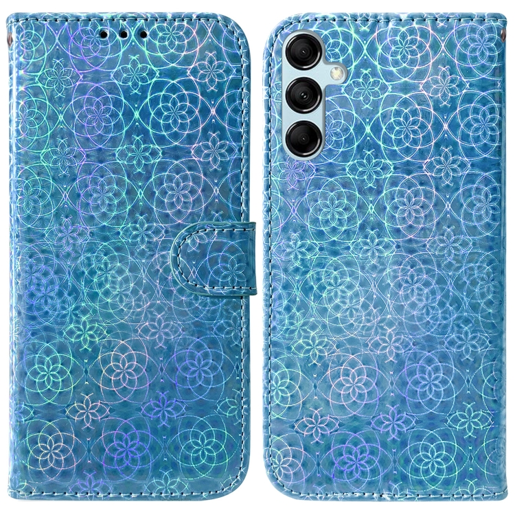 

For Samsung Galaxy M54 Colorful Magnetic Buckle Leather Phone Case(Blue)