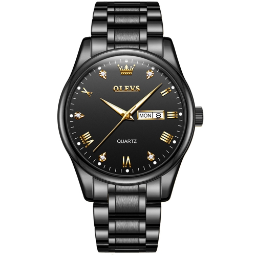 

OLEVS 5563 Men Luminous Waterproof Quartz Watch(Black)