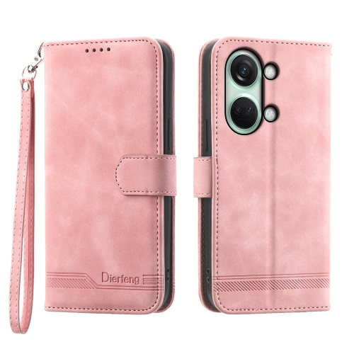 

For OnePlus Ace 2V Dierfeng Dream Line Leather Phone Case(Pink)
