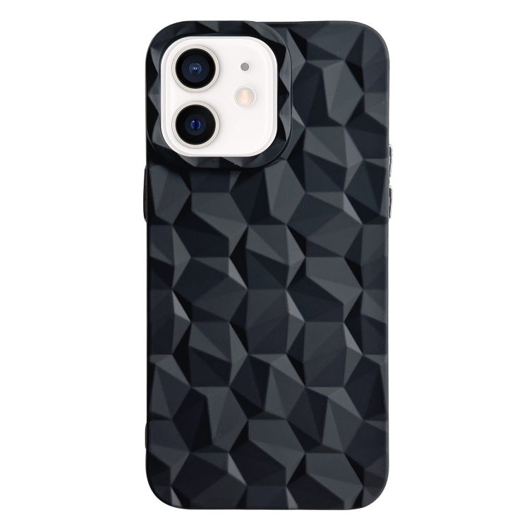 

For iPhone 12 Honeycomb Edged TPU Phone Case(Black)