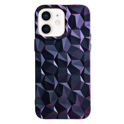 

For iPhone 12 Honeycomb Edged TPU Phone Case(Purple)