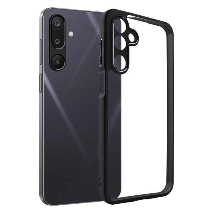 

For Samsung Galaxy M16 5G Frosted TPU + Transparent PC Phone Case(Black)