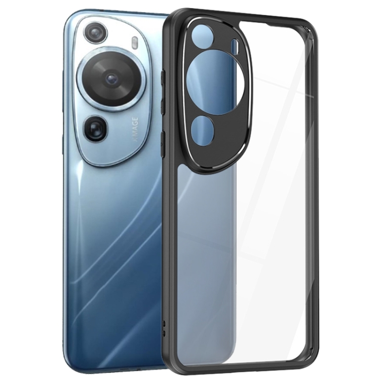 

For Huawei P60 Art Frosted TPU + Transparent PC Phone Case(Black)