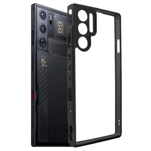 For ZTE nubia Red Magic 9 Pro / 9 Pro+ Frosted TPU + Transparent PC Phone Case(Black) for zte nubia red magic 7 pro nx709j cooling fan