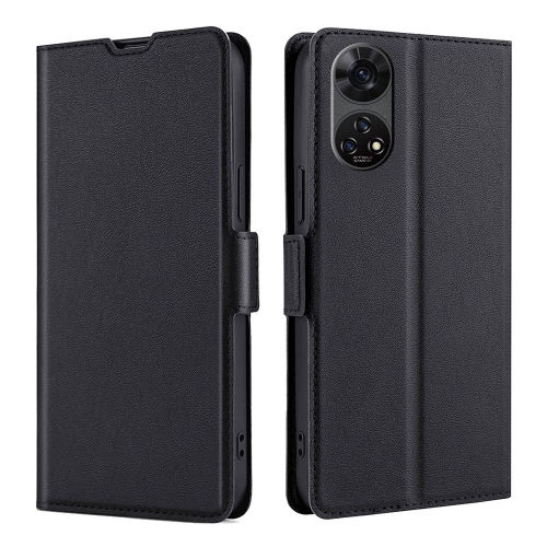 

For ZTE Anshin Family Ultra-thin Voltage Side Buckle Horizontal Flip Leather Phone Case(Black)