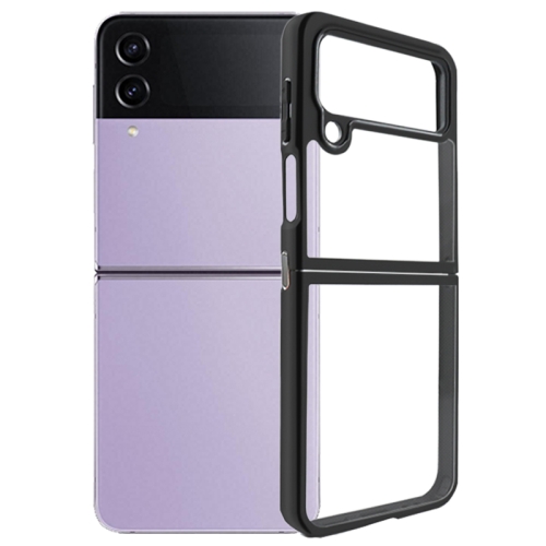 

For Samsung Galaxy Z Flip4 Frosted TPU + Transparent PC Phone Case(Black)