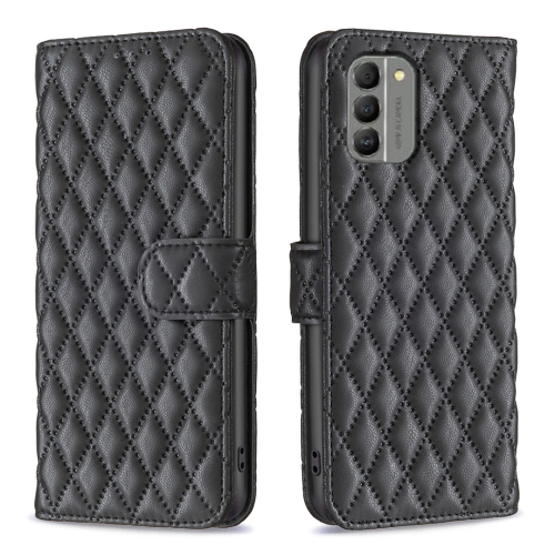 

For Nokia G310 Diamond Lattice Wallet Flip Leather Phone Case(Black)