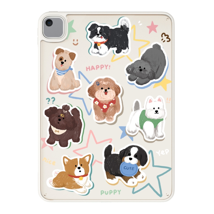 

For iPad 10.2 2021 / 2020 / 10.5 Painted Acrylic Tablet Case(Star Puppy)