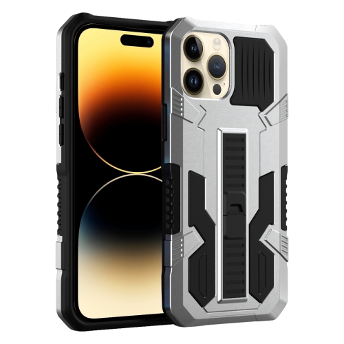 

For iPhone 15 Pro Max Vanguard Warrior All Inclusive Double-color Phone Case(Silver)