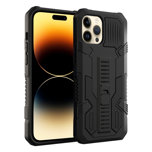 

For iPhone 15 Pro Vanguard Warrior All Inclusive Double-color Phone Case(Black)