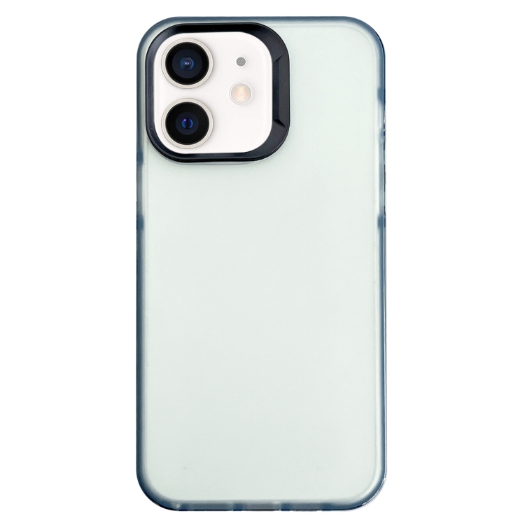 

For iPhone 11 2 in 1 Frosted TPU Phone Case(Transparent Black)