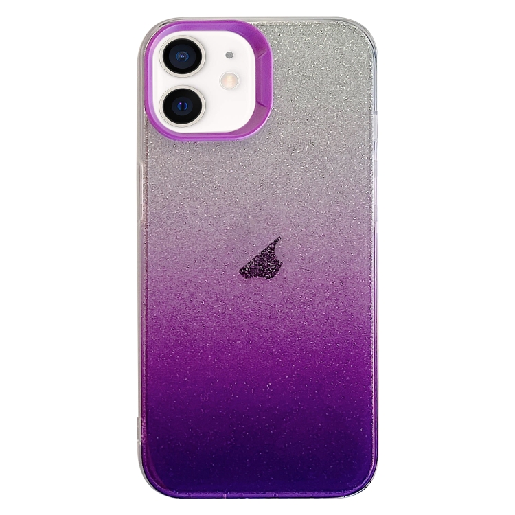 

For iPhone 11 Double Sided IMD Gradient Glitter PC Phone Case(Purple)