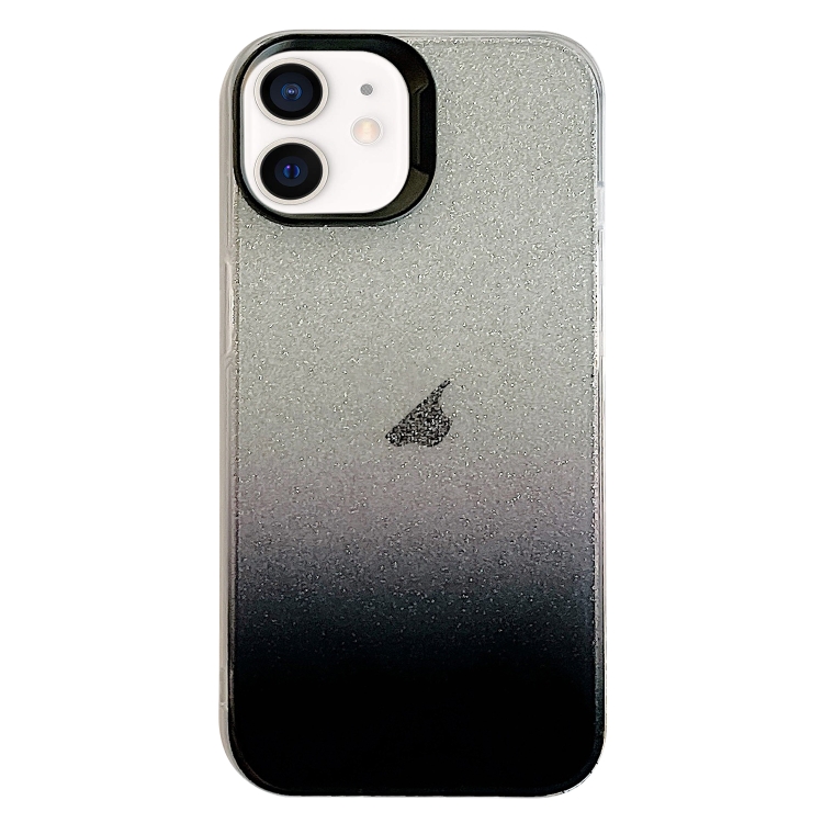 

For iPhone 11 Double Sided IMD Gradient Glitter PC Phone Case(Black)