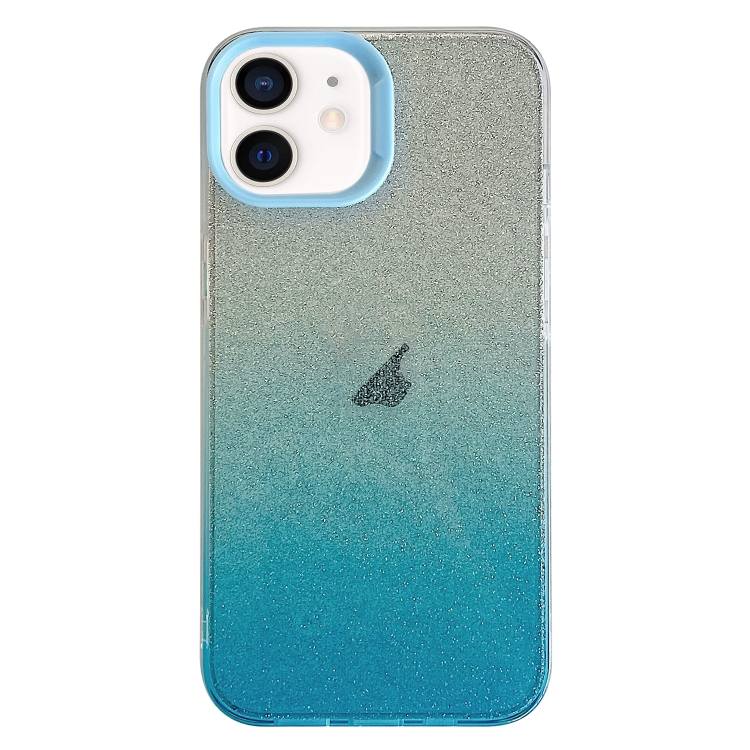 

For iPhone 11 Double Sided IMD Gradient Glitter PC Phone Case(Blue)