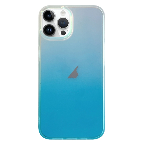 

For iPhone 12 Pro Double Sided IMD Laser Gradient PC Phone Case(Blue)