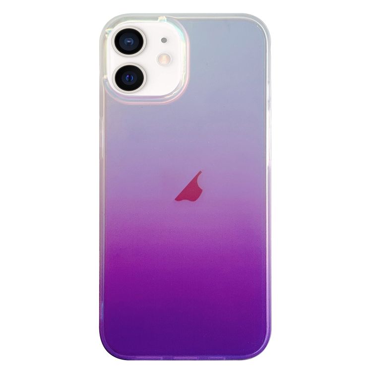 

For iPhone 11 Double Sided IMD Laser Gradient PC Phone Case(Purple)