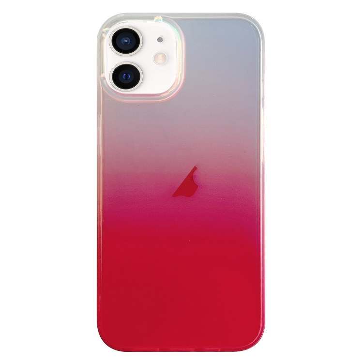 

For iPhone 11 Double Sided IMD Laser Gradient PC Phone Case(Pink)