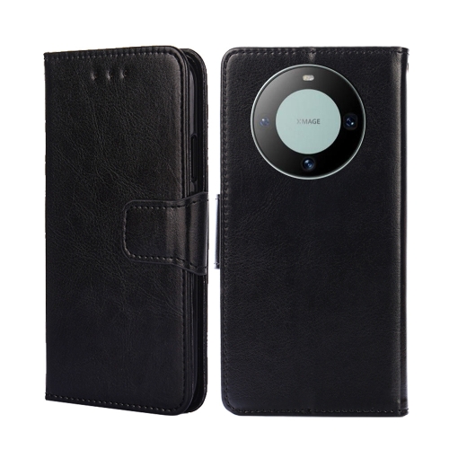 

For Huawei Mate 60 Crystal Texture Leather Phone Case(Black)