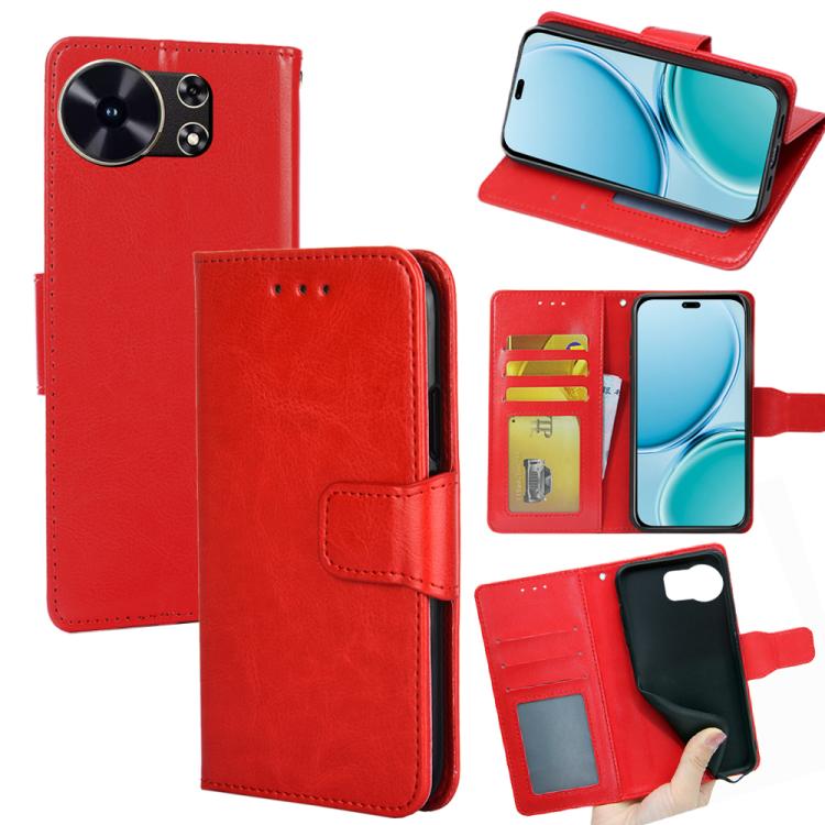 

For Huawei Maimang 40 5G Crystal Texture Leather Phone Case(Red)