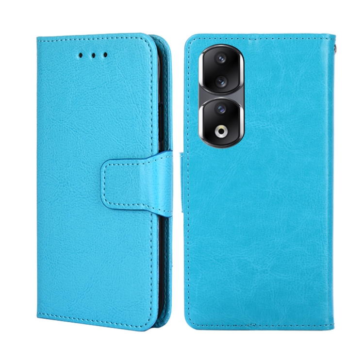 

For Honor 90 Pro 5G Crystal Texture Leather Phone Case(Sky Blue)