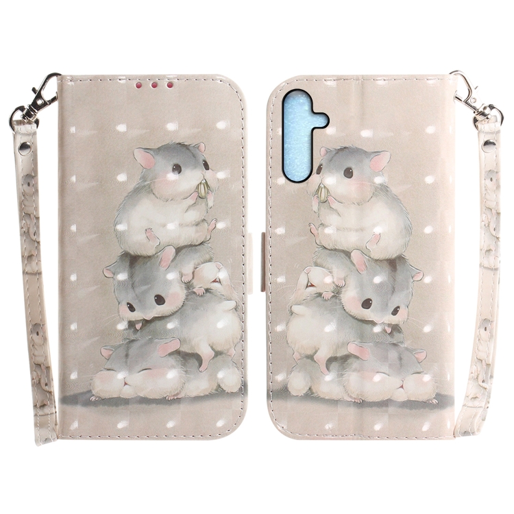 

For Samsung Galaxy A25 5G 3D Colored Horizontal Flip Leather Phone Case(Squirrels)
