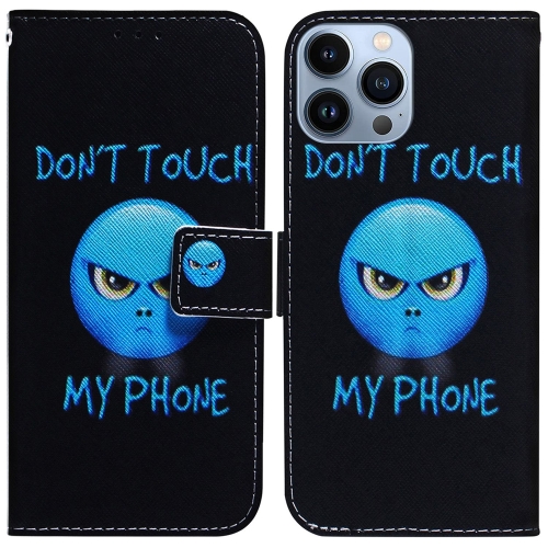 

For iPhone 15 Pro Max Coloured Drawing Flip Leather Phone Case(Anger)