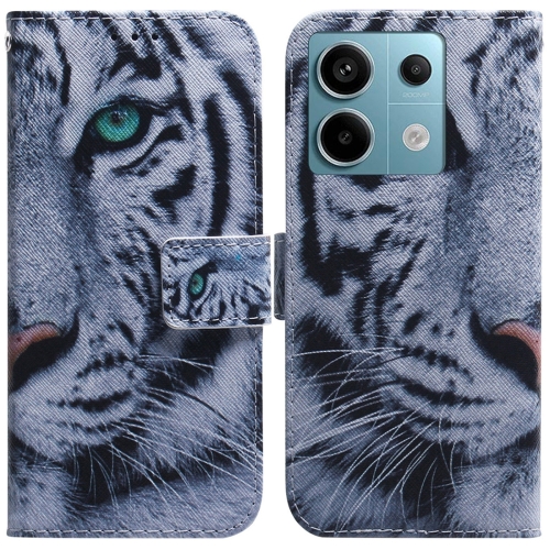 

For Xiaomi Redmi Note 13 Pro 5G Coloured Drawing Flip Leather Phone Case(Tiger)
