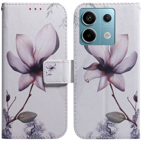 

For Xiaomi Redmi Note 13 Pro 5G Coloured Drawing Flip Leather Phone Case(Magnolia)