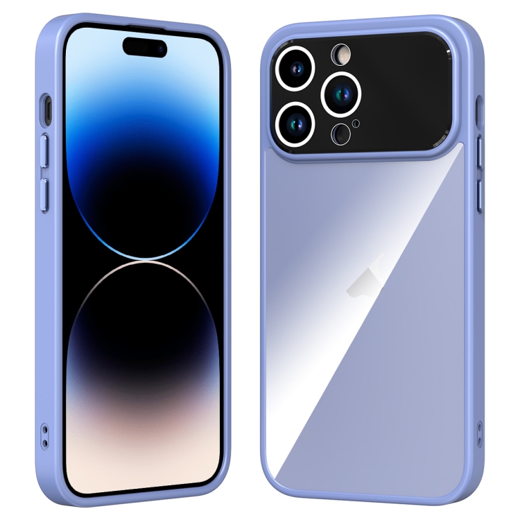 

For iPhone 15 Pro Max Large Window Acrylic + TPU Phone Case(Grass Ash)