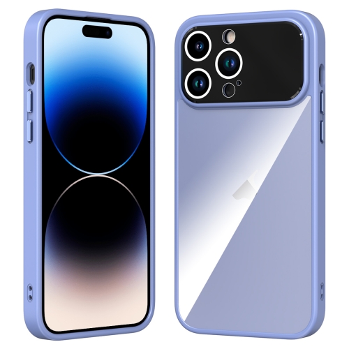 

For iPhone 15 Pro Large Window Acrylic + TPU Phone Case(Grass Ash)