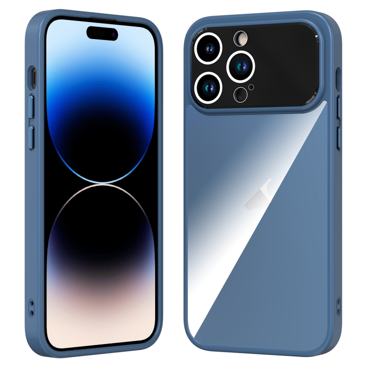 

For iPhone 15 Pro Large Window Acrylic + TPU Phone Case(Sapphire)