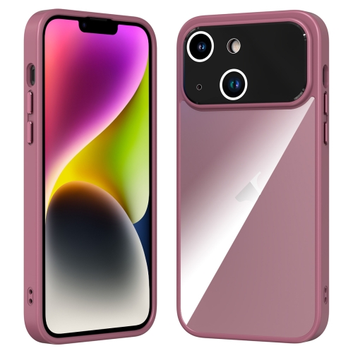 

For iPhone 15 Large Window Acrylic + TPU Phone Case(Wine Red)
