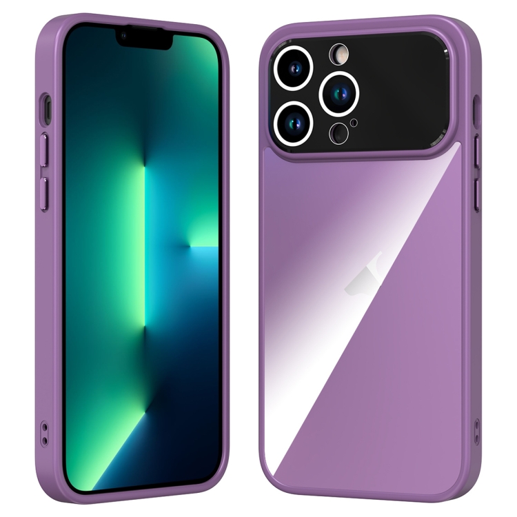 

For iPhone 13 Pro Max Large Window Acrylic + TPU Phone Case(Night Purple)