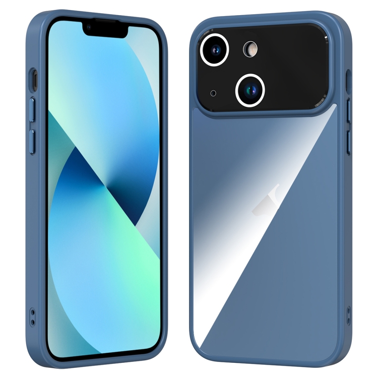 

For iPhone 13 Large Window Acrylic + TPU Phone Case(Sapphire)