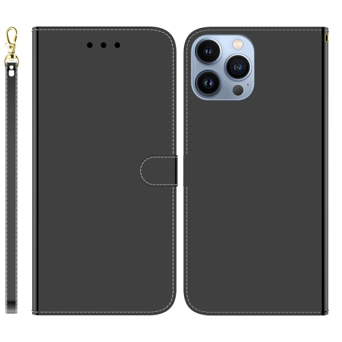 

For iPhone 14 Pro Imitated Mirror Surface Leather Phone Case(Black)
