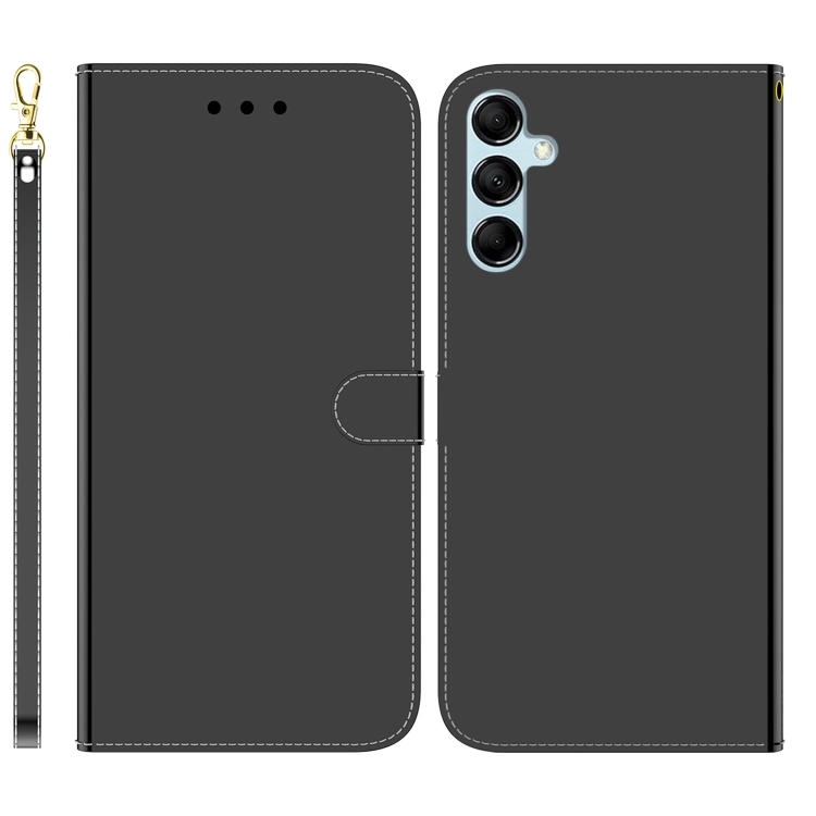 

For Samsung Galaxy M54 Imitated Mirror Surface Leather Phone Case(Black)