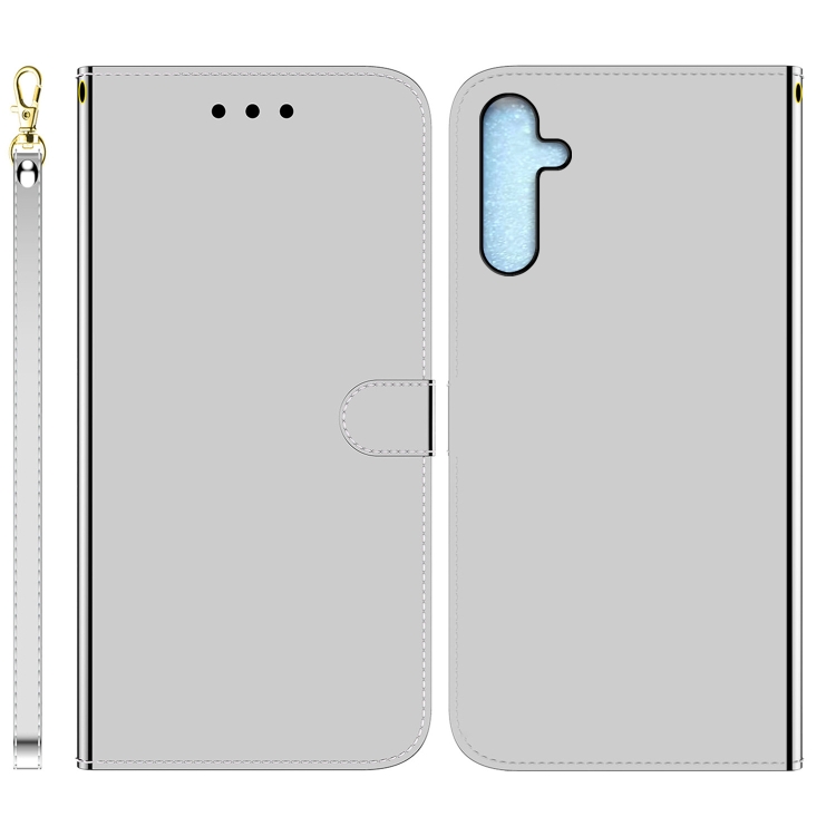 

For Samsung Galaxy A25 5G Imitated Mirror Surface Leather Phone Case(Silver)