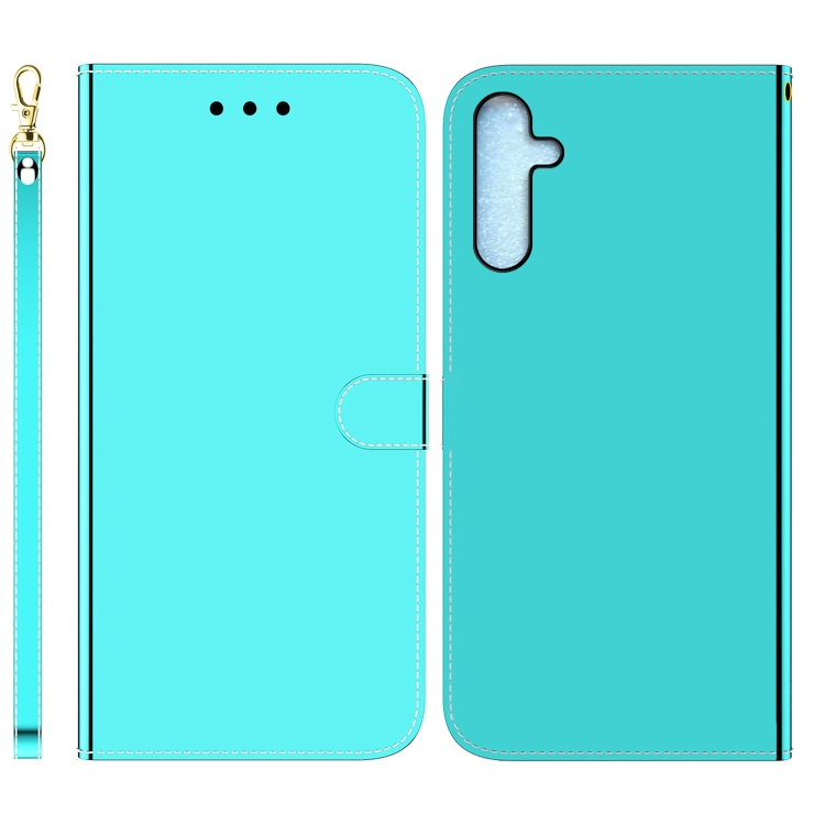 

For Samsung Galaxy A25 5G Imitated Mirror Surface Leather Phone Case(Mint Green)