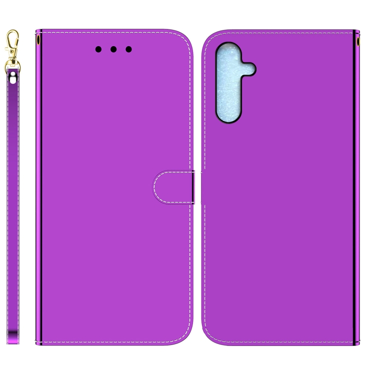 

For Samsung Galaxy A25 5G Imitated Mirror Surface Leather Phone Case(Purple)