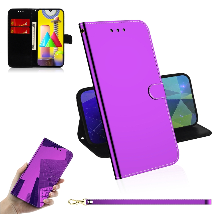 For Samsung Galaxy M31 Lmitated Mirror Surface Horizontal Flip