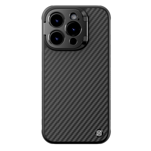 

For iPhone 15 Pro Max NILLKIN Aramid Fiber MagSafe Magnetic Phone Case(Black)