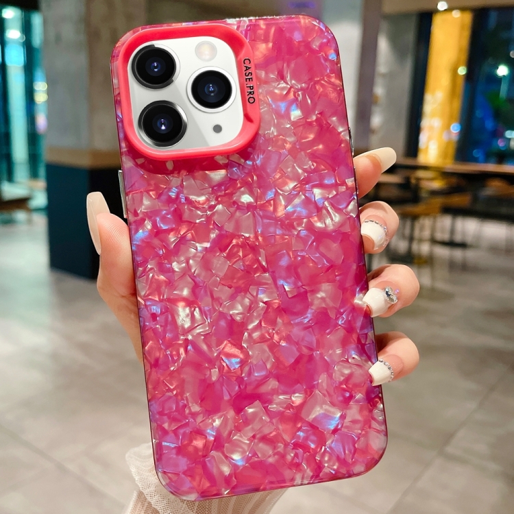 

For iPhone 11 Pro Max IMD Shell Texture TPU + Acrylic Phone Case(Rose Red)