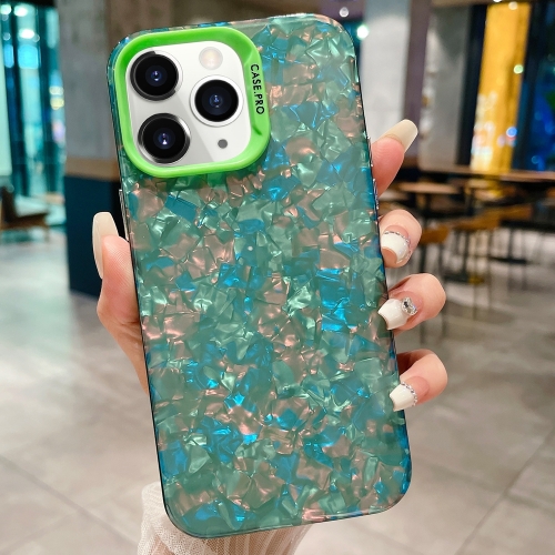 

For iPhone 11 Pro IMD Shell Texture TPU + Acrylic Phone Case(Green)