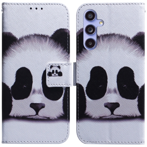 

For Samsung Galaxy S23 FE 5G Coloured Drawing Flip Leather Phone Case(Panda)