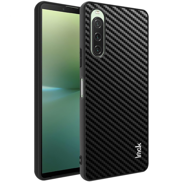 

For Sony Xperia 10 V imak LX-5 Series PC + TPU Case with Screen Protector(Carbon Fiber Texture)