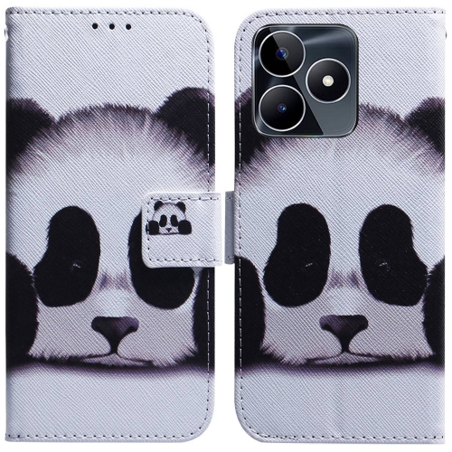 

For Realme C53 / Narzo N53 Coloured Drawing Flip Leather Phone Case(Panda)
