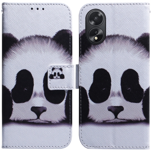 

For OPPO A38 4G / A18 Coloured Drawing Flip Leather Phone Case(Panda)