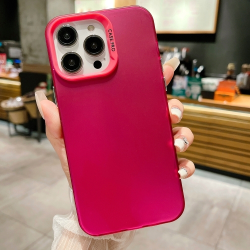 

For iPhone 13 Pro Max IMD Colorful Gradient Acrylic Phone Case(Red)